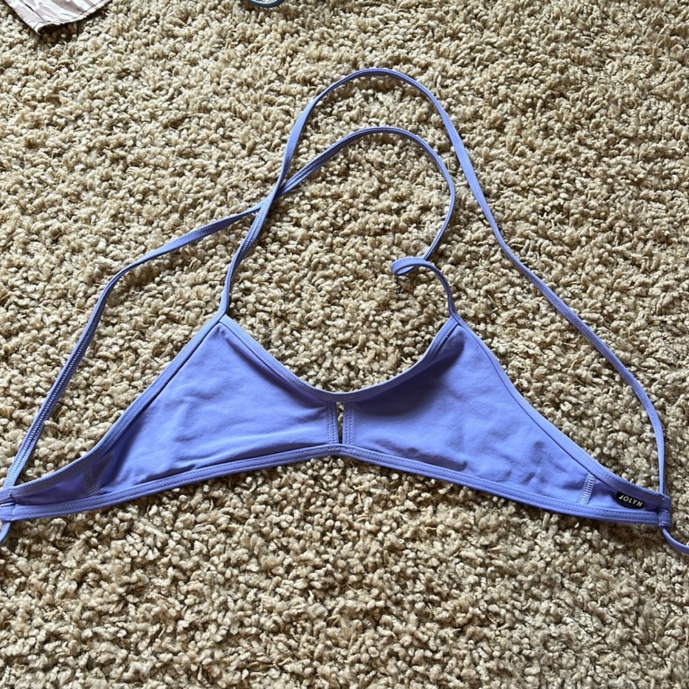 jolyn purple vent top